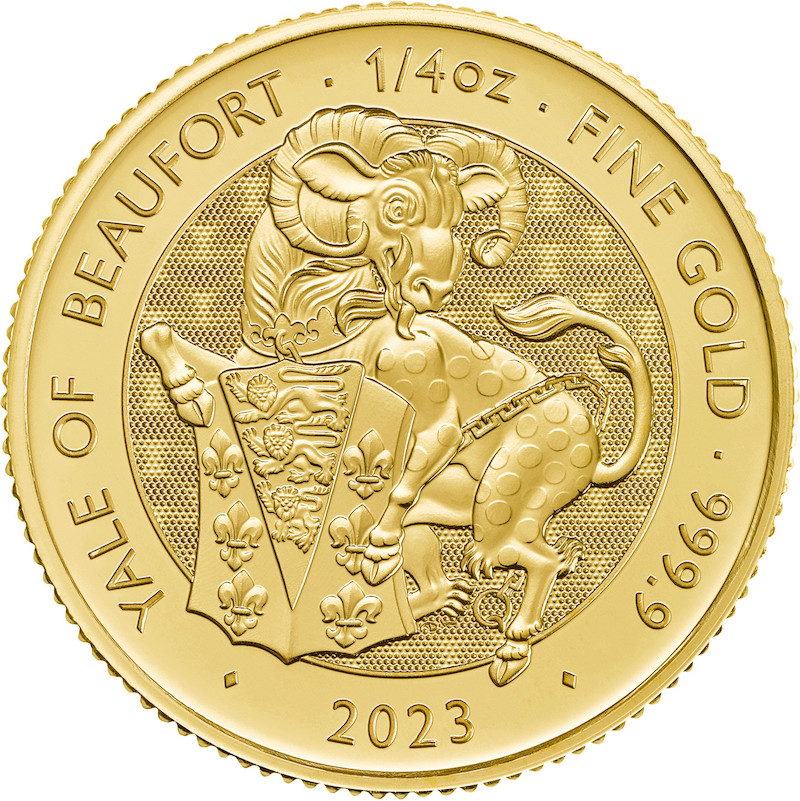 Tudor Beasts Yale 1/4 oz Gold Coin 2023