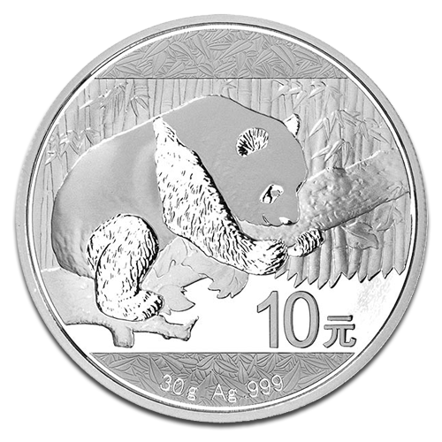 China Panda 30g Silver Coin 2016 margin scheme
