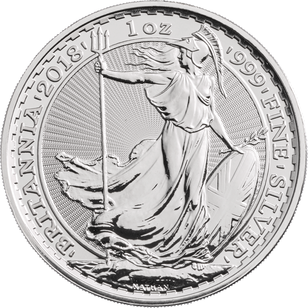 Britannia 1oz Silver Coin 2018 margin scheme