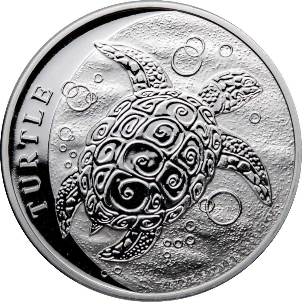 Niue Turtle 1 Unze Silver Coin 2022 margin scheme 