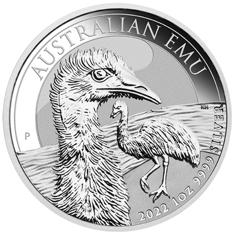 Australian Emu 1 oz Silver Coin 2022 margin scheme