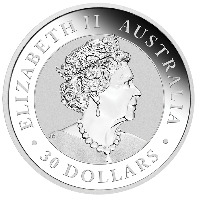 Kookaburra 1 kg Silver Coin 2022 margin scheme