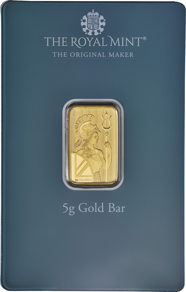 5 Grams Gold bar Royal Mint Happy Birthday