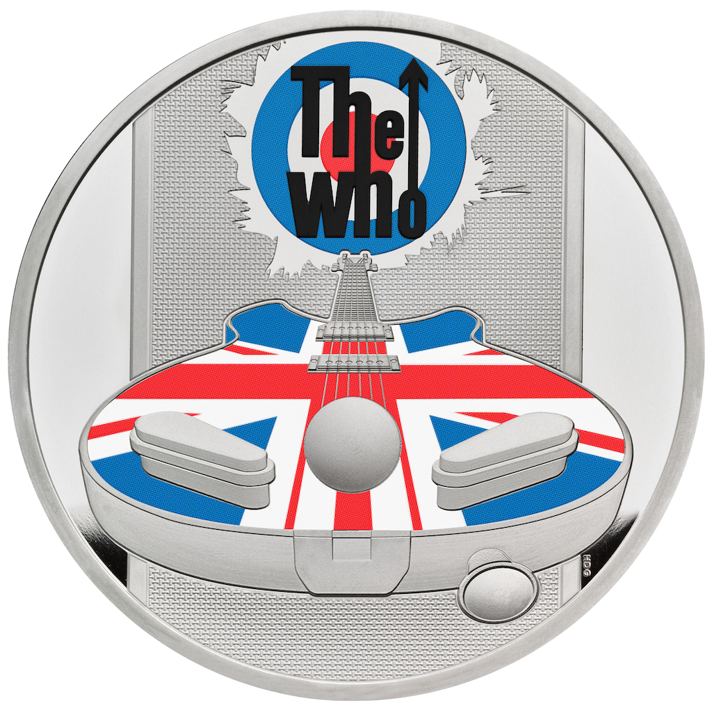 Music-Legends - The Who - 1oz Silver Coin 2021 Proof margin scheme