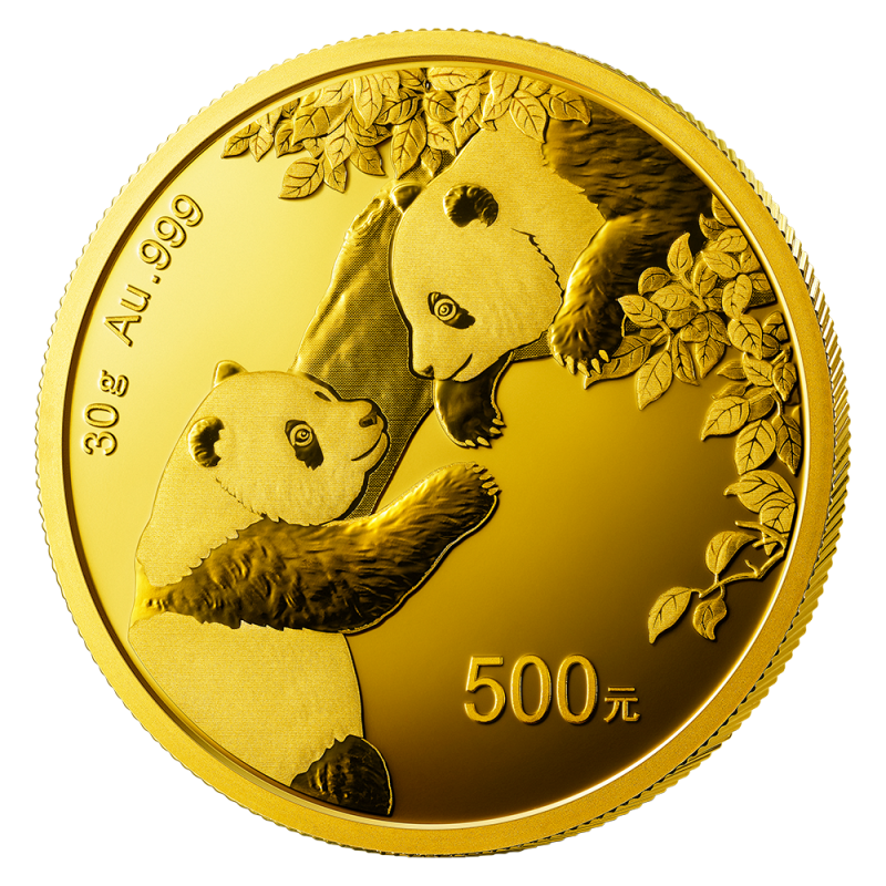 China Panda 30g Gold Coin 2023