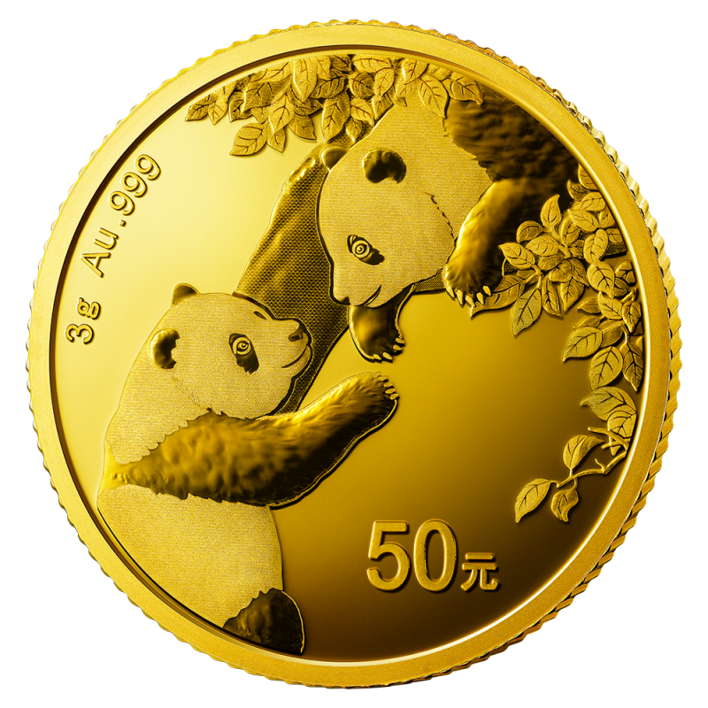 China Panda 3g Gold Coin 2023
