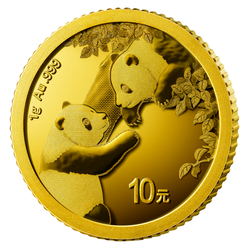China Panda 1g Gold Coin 2023