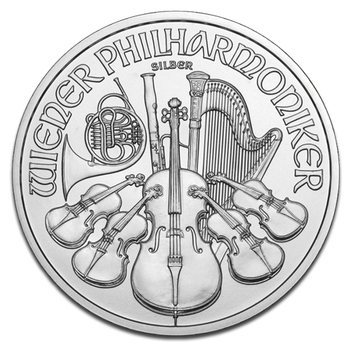 Vienna Philharmonic 1oz Silver Coin - different years | margin scheme