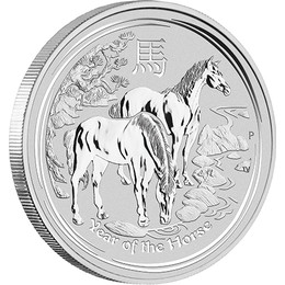 Lunar II Horse 1oz Silver Coin 2014 | margin scheme