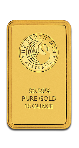 10oz Gold Bar | Perth Mint with Certificate - Kangaroo