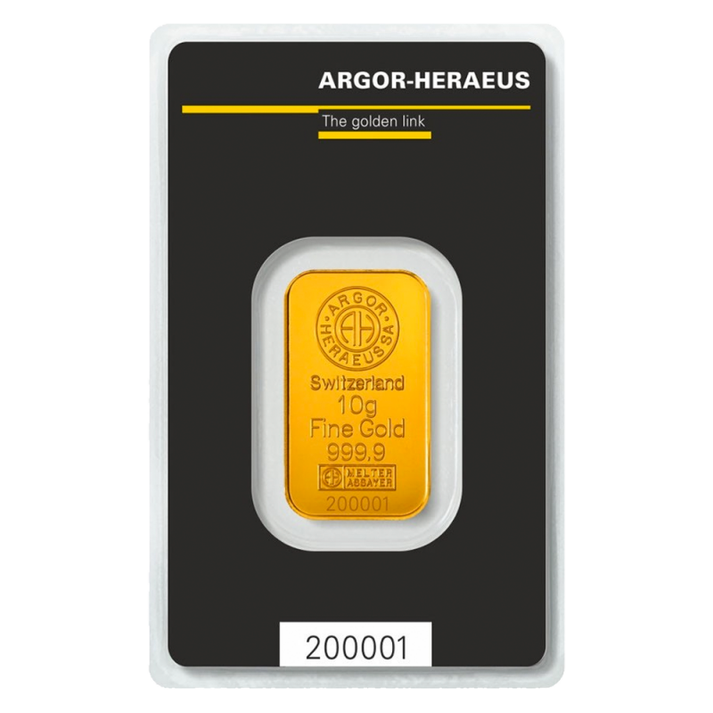 10g Gold Bar Argor-Heraeus