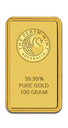100g Gold Bar | Perth Mint with Certificate - Kangaroo