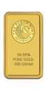 100g Gold Bar Perth Mint with Certificate