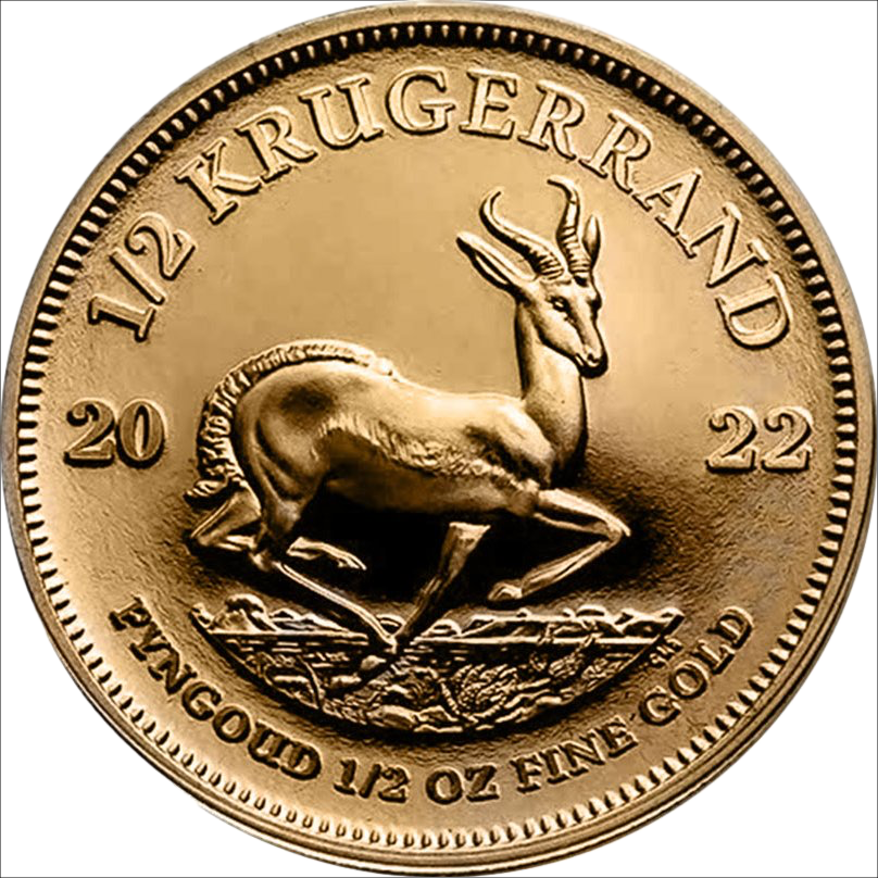 Krugerrand 1/2oz Gold Coin 2022