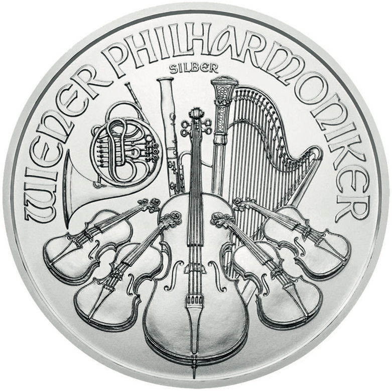 Vienna Philharmonic 1oz Silver Coin 2023 margin scheme