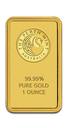 1oz Gold Bar Perth Mint with Certificate