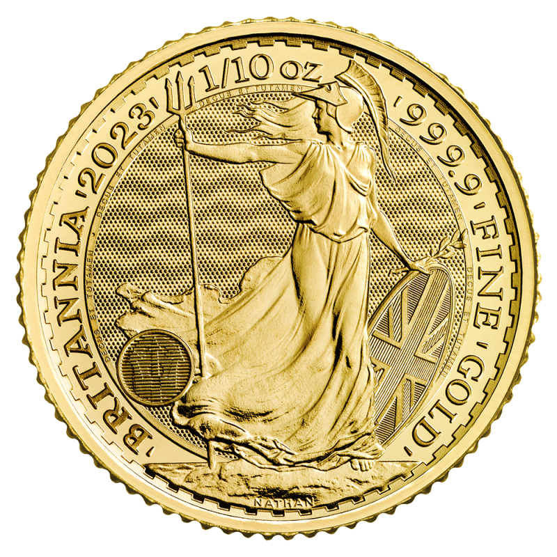 Britannia  Charles 1/10oz Gold Coin 2023