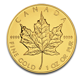 Maple Leaf 1oz Gold Coin random years