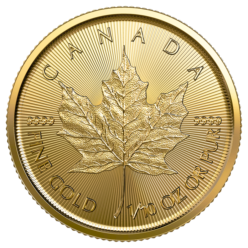 Maple Leaf 1/10oz Gold Coin 2023