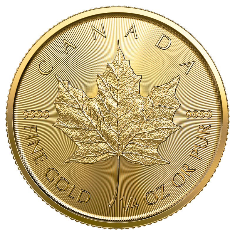 Maple Leaf 1/4oz Gold Coin 2023