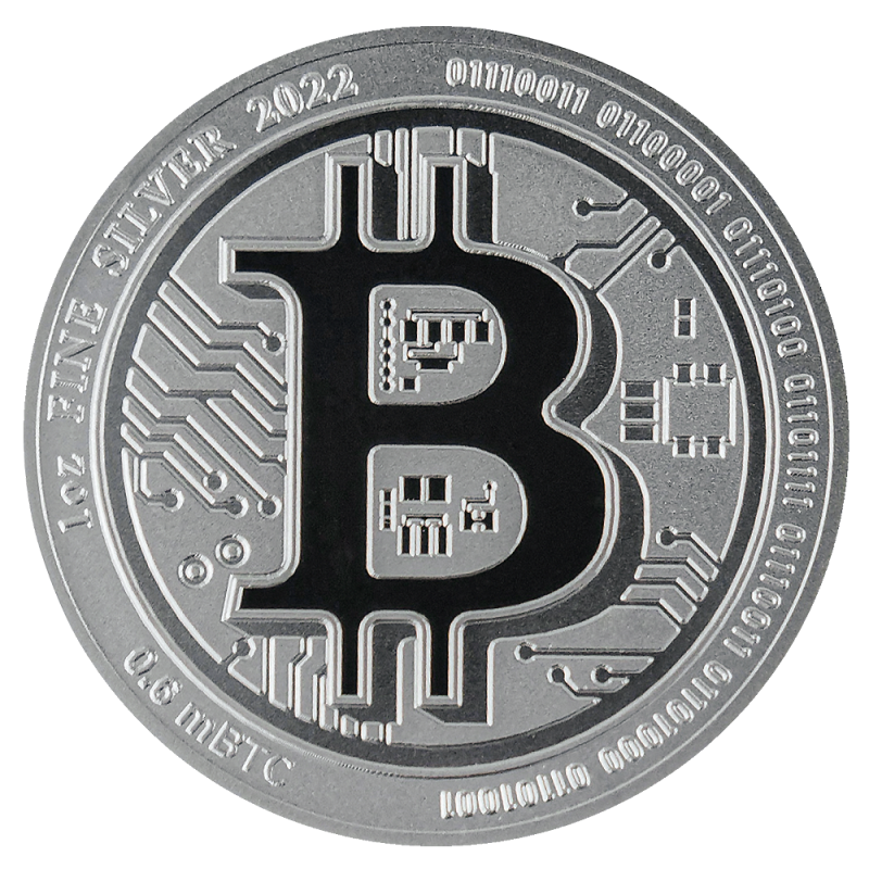 Niue Bitcoin 1oz Silver Coin 2022 | margin scheme 