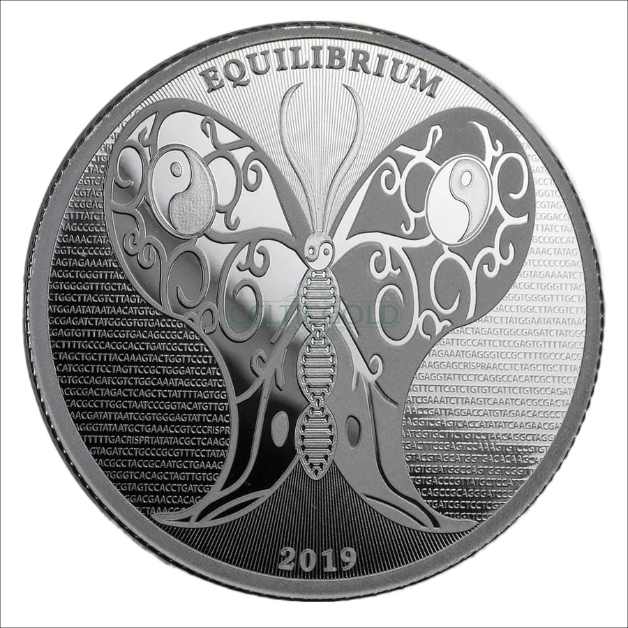 Tokelau Equilibrium 1oz Silver Coin 2019 | margin scheme 
