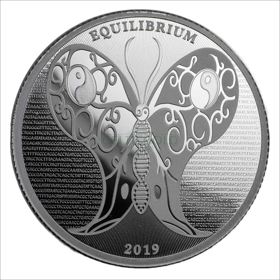 Tokelau Equilibrium 1oz Silver Coin 2019 margin scheme 