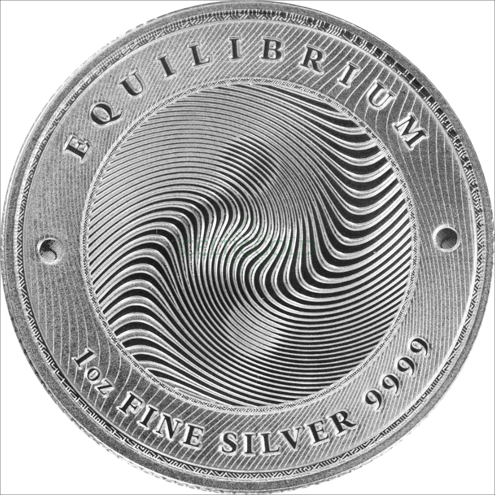 Tokelau Equilibrium 1oz Silver Coin 2021 margin scheme 