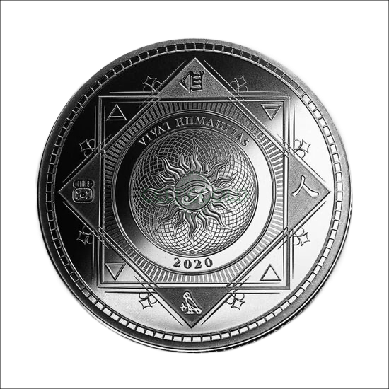 Tokelau Vivat Humanitas 1oz Silver Coin 2020 margin scheme 