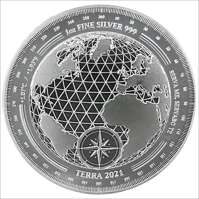 Tokelau Terra 1oz Silver Coin 2021 margin scheme 
