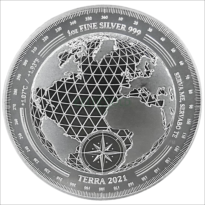 Tokelau Terra 1oz silver coin 2021 | margin scheme 