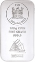 100g Silver Coin Bar Fiji | margin scheme