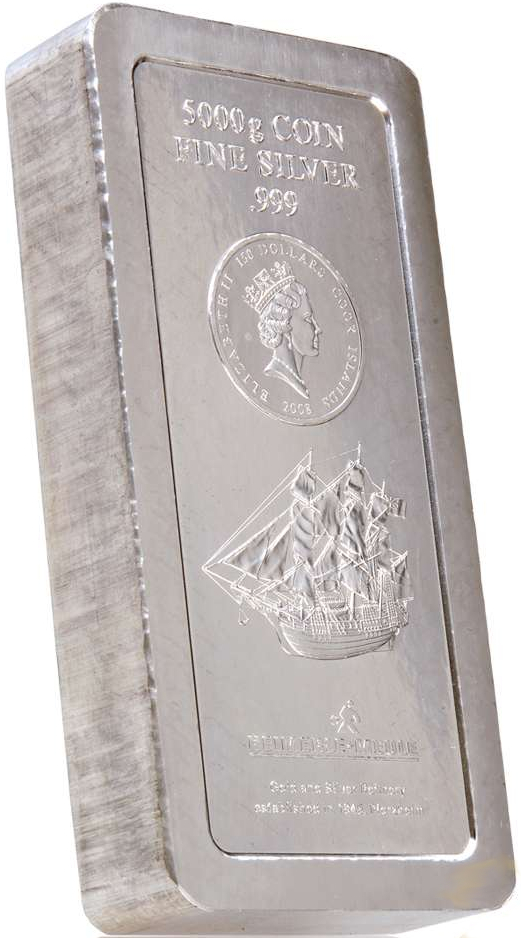 5 Kilo Cook Islands Silver Coin Bar | margin scheme