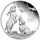 Lunar III Rabbit 5oz Silver Coin 2023 margin scheme