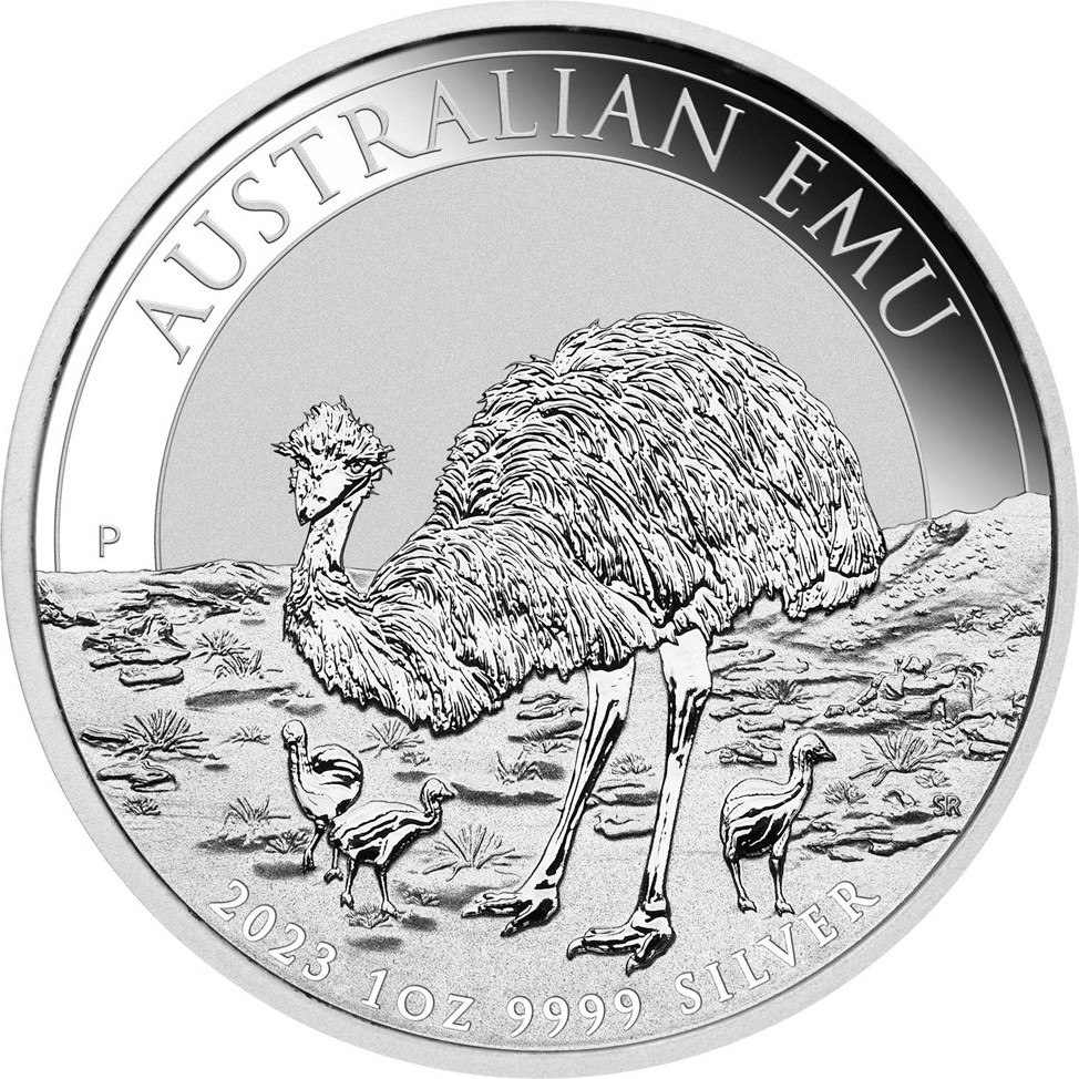 Australian Emu 1 oz Silver Coin 2023 margin scheme