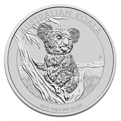 Koala 1kg Silver Coin 2015 margin scheme