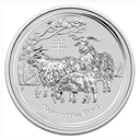 Lunar II Ziege 10oz Silver Coin 2015 margin scheme