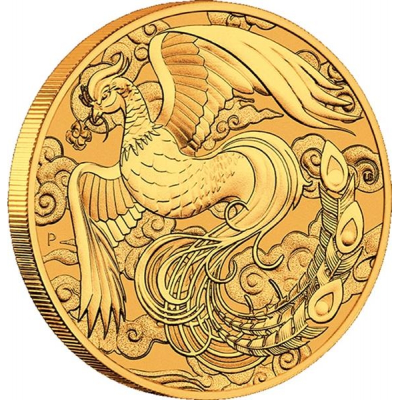 Australian "Chinese Myths & Legends" Phoenix 1oz Gold Coin 2023