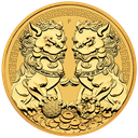 Australian &quot;Chinese Myths &amp; Legends&quot; Double Pixiu 1oz Gold Coin 2021