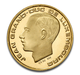 20 Luxembourgian Francs 150th Independence Day Gold Coin 1989