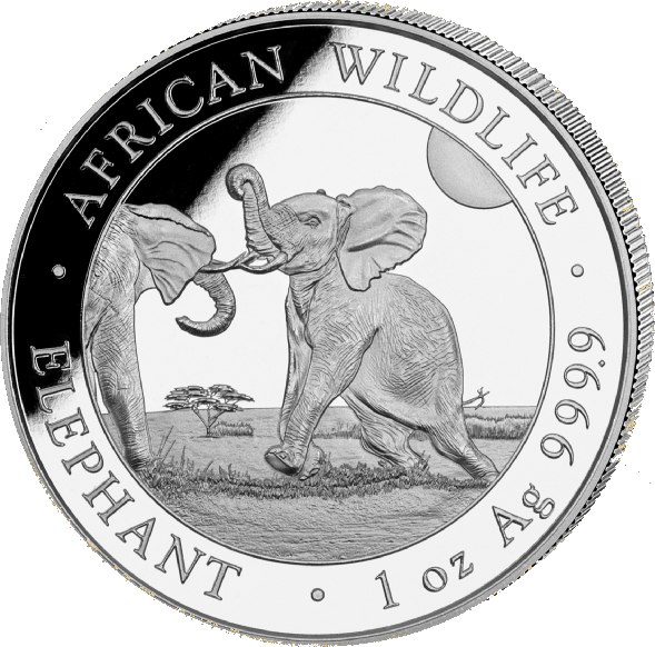 Somalia Elephant 1oz Silver Coin 2024 margin scheme