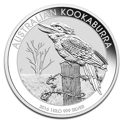 Kookaburra 1kg Silver coin münze 2016 margin scheme