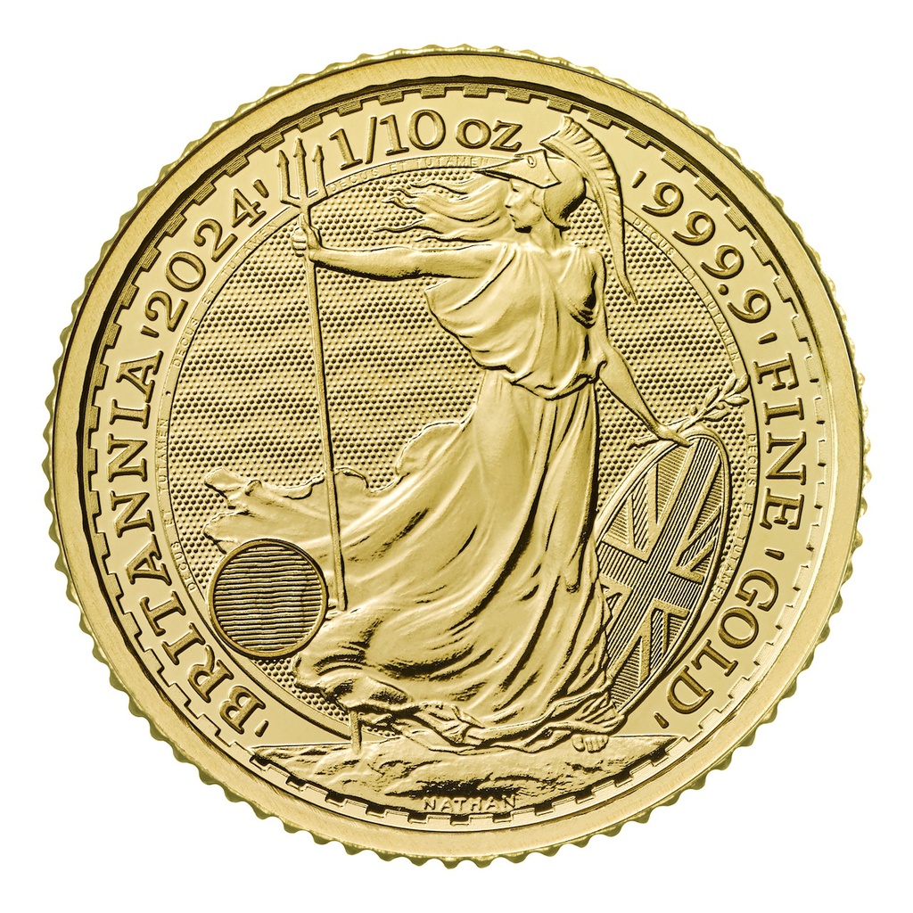 Britannia King Charles III 1/10oz Gold Coin 2024