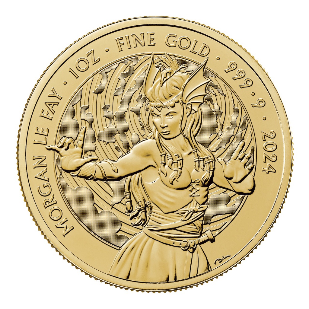 Myths and Legends &quot;Morgan le Fay&quot; 1oz Gold Coin 2024