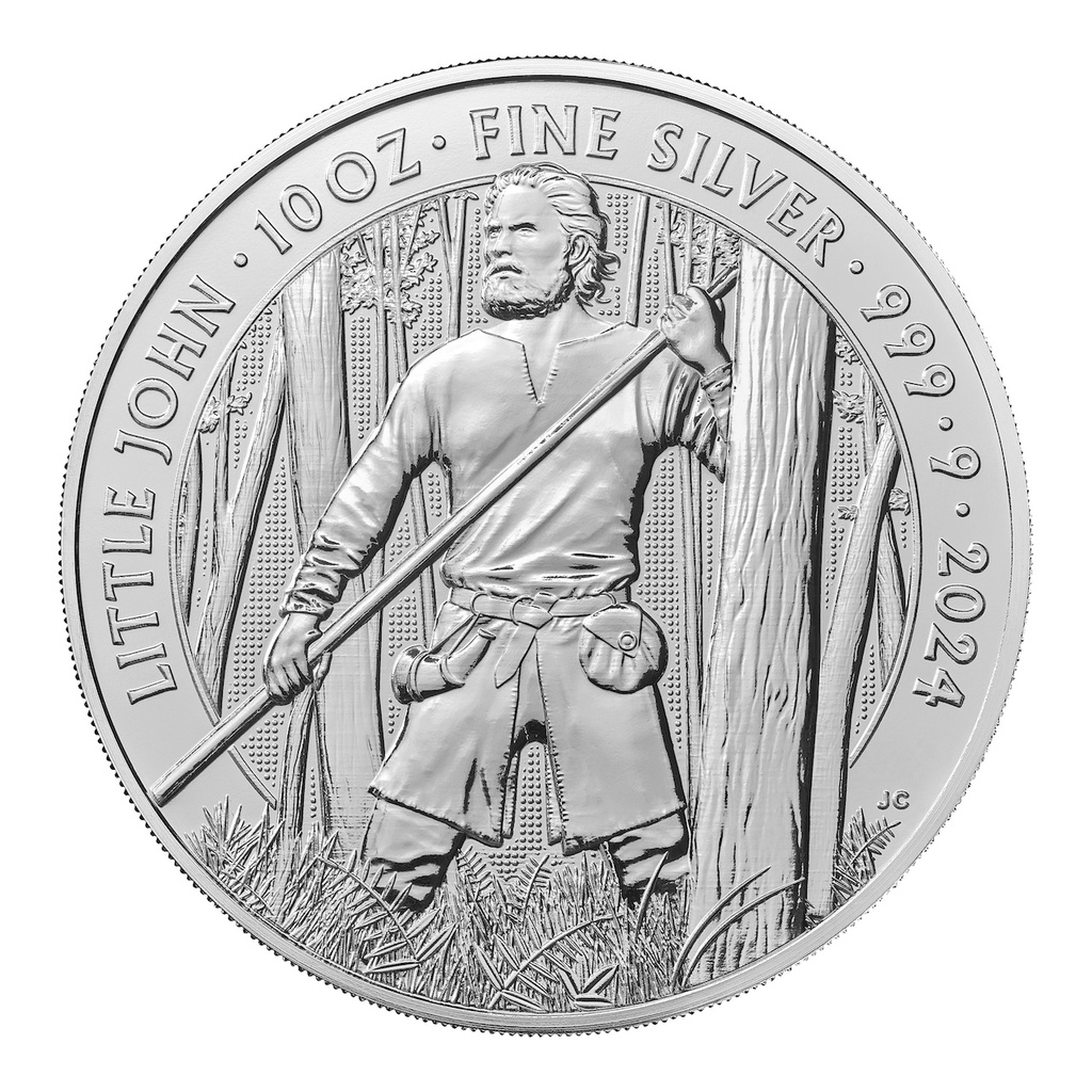 Myths and Legends "Little John" 10 oz Silver Coin 2024 | margin scheme