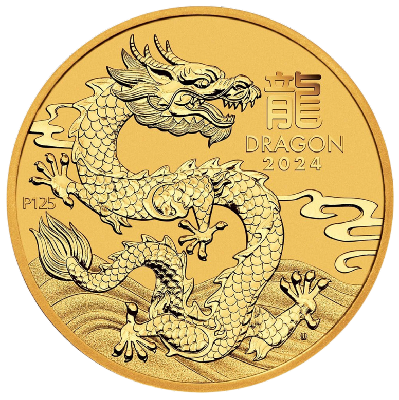 Lunar III Dragon 1 oz Gold Coin 2024