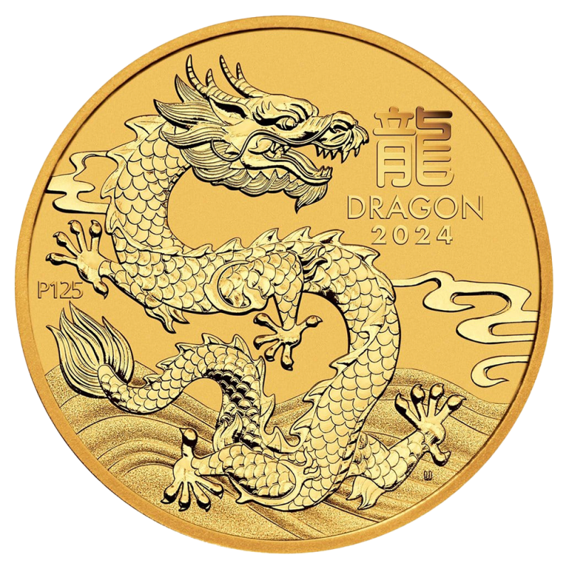 Lunar III Dragon 1/2 oz Gold Coin 2024
