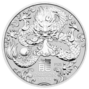 Lunar III Dragon 1 oz Silver Coin 2024 margin scheme