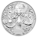 Lunar III Dragon 2 oz Silver Coin 2024