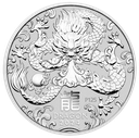 Lunar III Dragon 2oz Silver Coin 2024 | margin scheme
